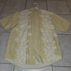Tommy Bahama Light Tan Floral Shirt